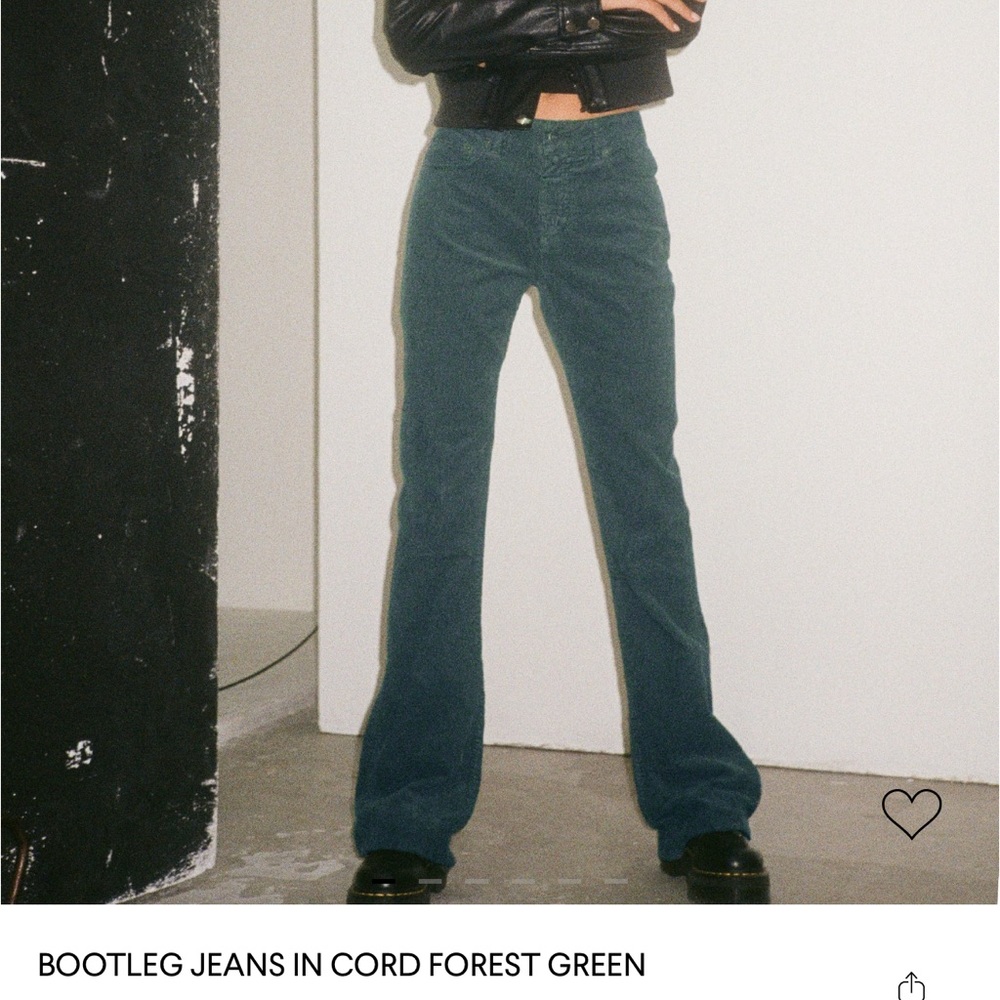 Forest Green corduroy jeans